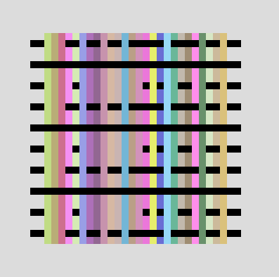 Paralelepípedos coloridos ortogonais paralelos